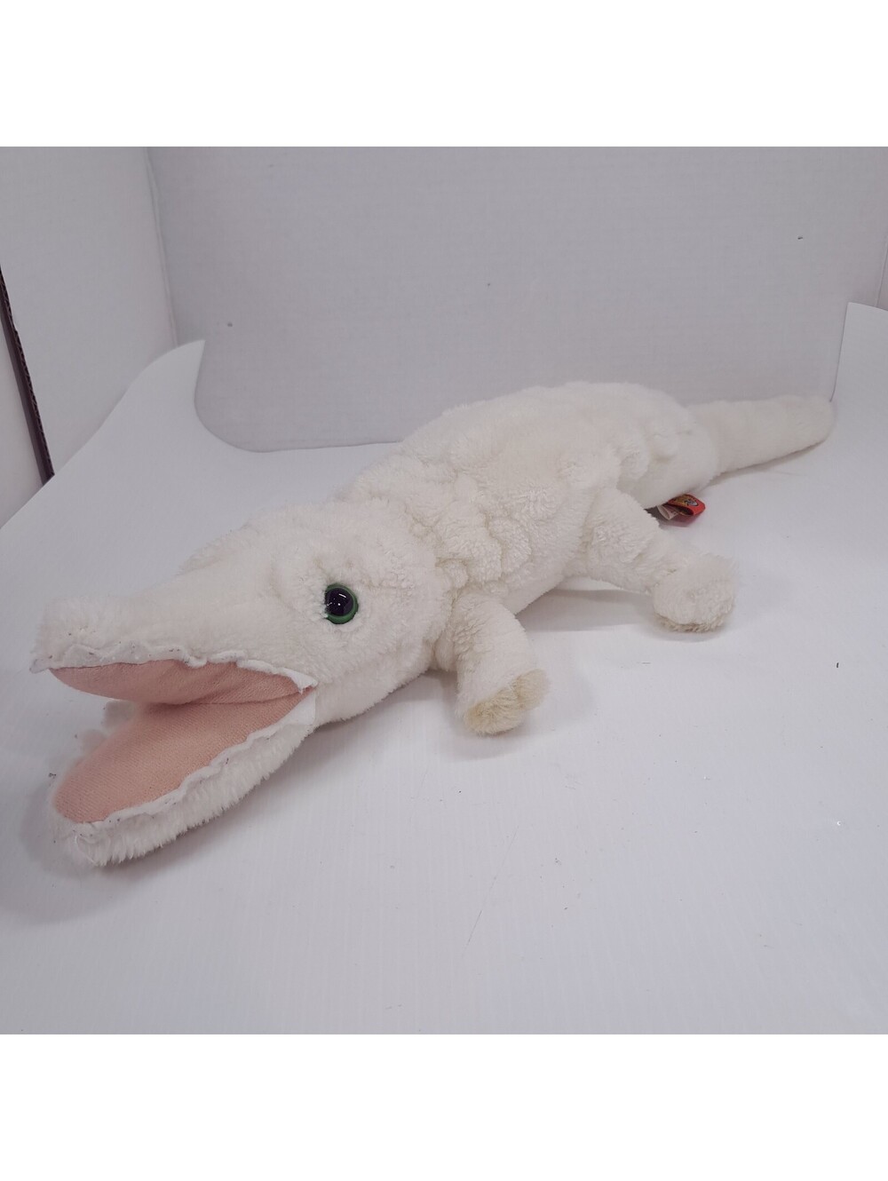 Adventure Planet White Alligator plush Crocodile Albino Stuffed Animal cream tan